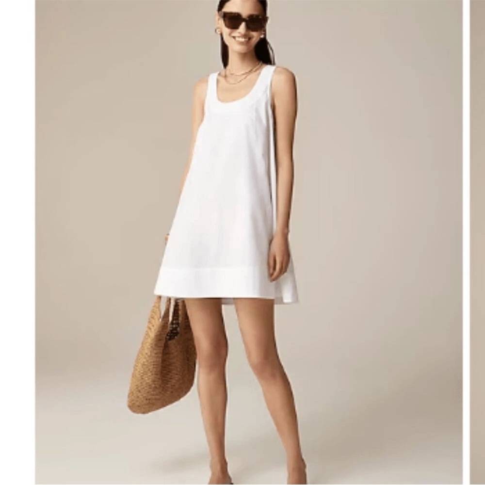 J. Crew White Swim Coverup Minimalist Design